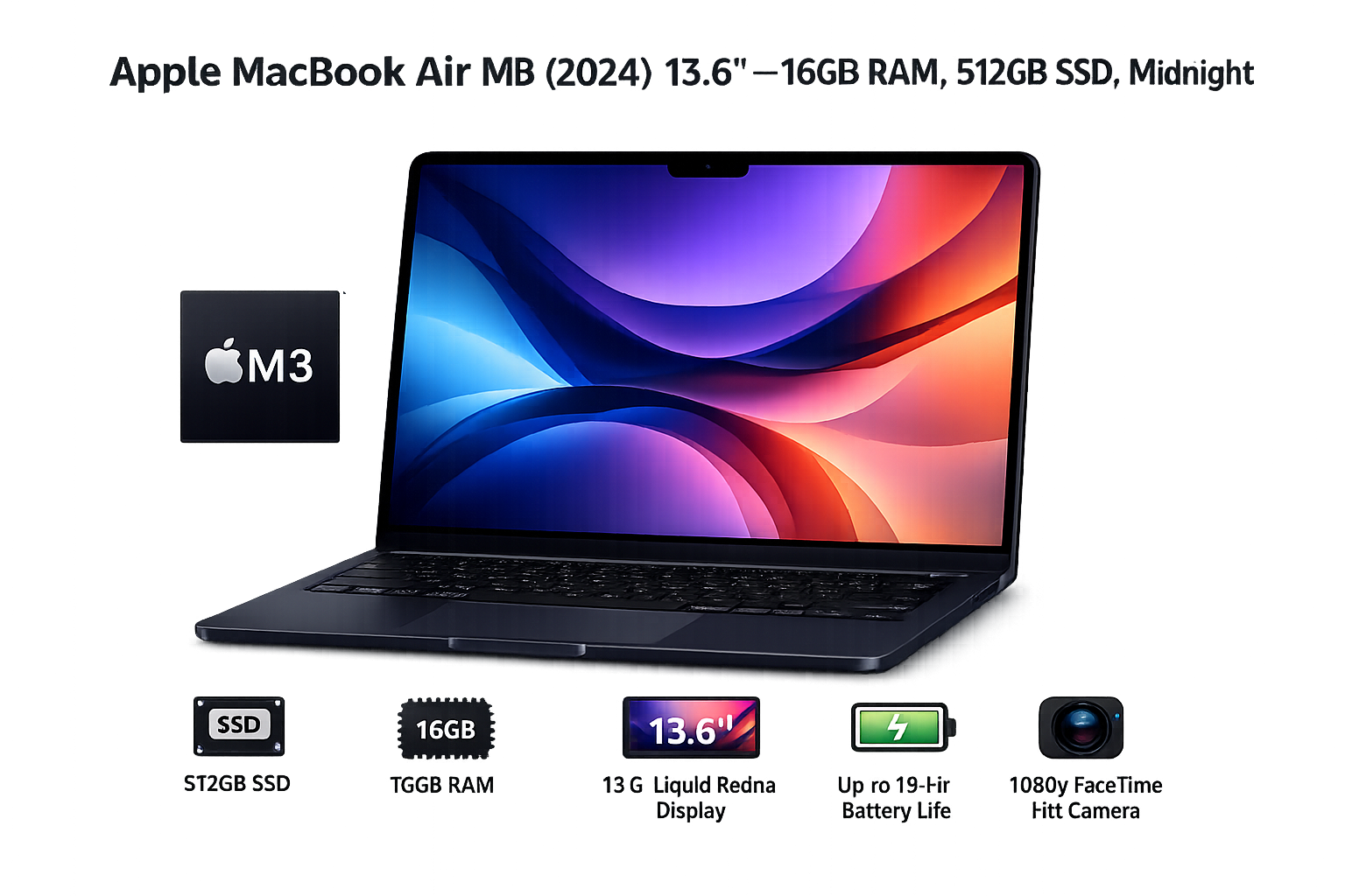 Apple MacBook Air 13 M3 (M3 · 24GB · 1TB) — photo 1